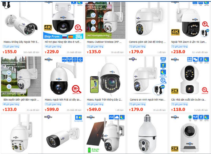 Các shop order camera dome Trung Quốc giá rẻ uy tín trên 1688